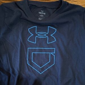 Under Armour Dark Blue Tee with Graphic Logo